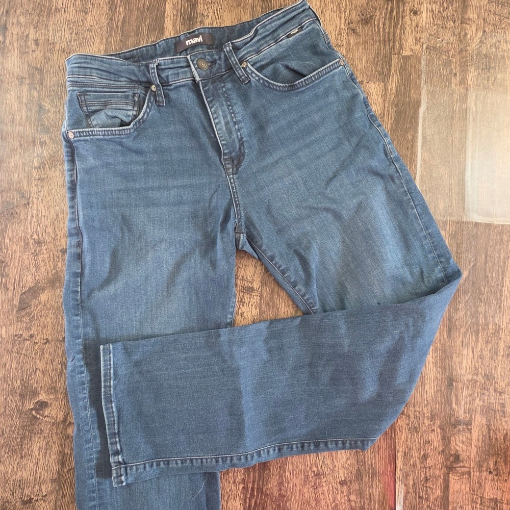 MAVI Matt Relaxed Straight Leg Jeans Mens 30 Blue Medium Wash Stretch Denim